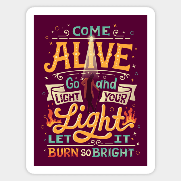 Come Alive Sticker by risarodil